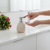 Soap Dispenser Bathroom Beige 250 ml, Pump Dispenser for Liquid