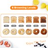 Mecity 4 Slice Toaster, Long Slot Toaster With Countdown Timer,