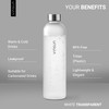 VINSUN Water Bottle 1L, Leak-proof Water Flask, BPA free, Reusable,