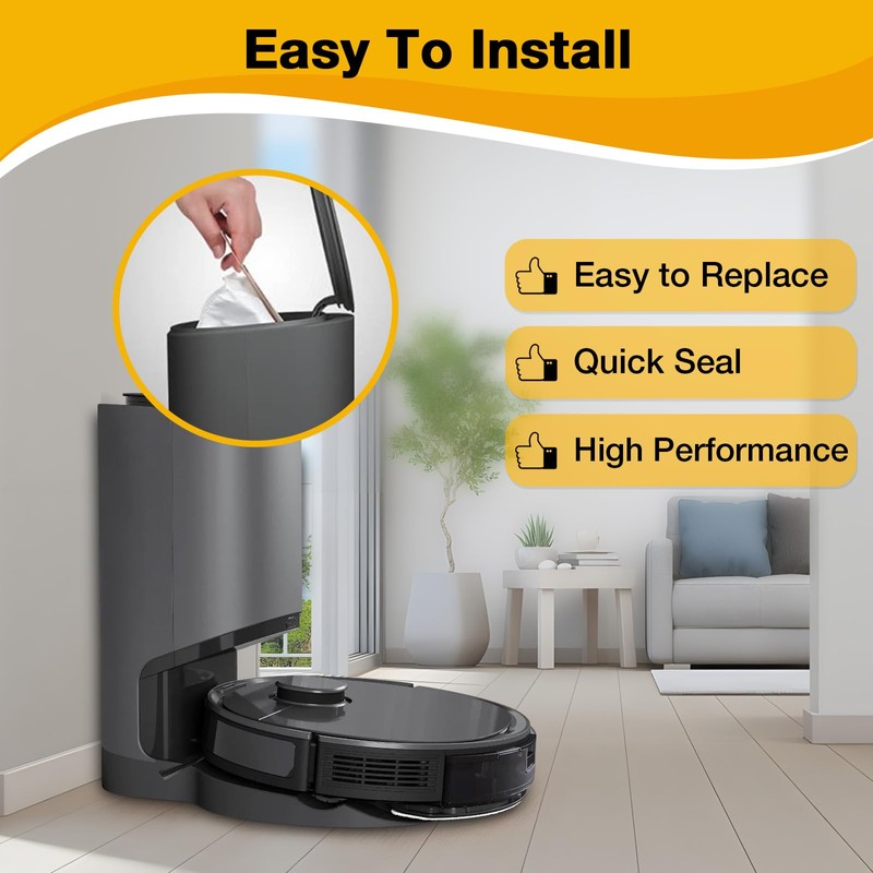 12 Pack Vacuum Dust Bags for Yeedi K781+ Vac Station,