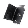 Stealth Wallet Minimalist Slim Lightweight Pop Up Card Holder, Silver