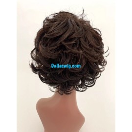 Miz Collection Synthetic Heat Safe Full Soft Wave Curls Bob Style Mus Wig - FD270 (Color on Picture)