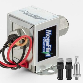 MegaFlint - Bomba de combustible eléctrica universal de 12 V Upgrate de metal sólido (2.5-4 PSI) de baja presión para gasolina y diésel EP12S HEP-02A