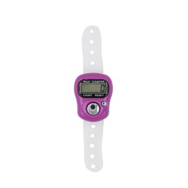 4X Digital LCD Electronic Golf Finger Hand Ring Knitting Row Tally Counter AU (Pink)