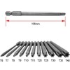11-Piece Torx Bit Set Long, 100 mm Torx Screwdriver Set,