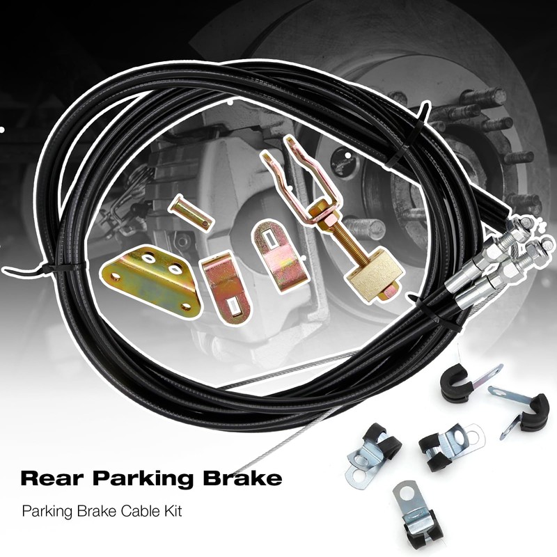Vkinman Universal Parking Brake Cable Complete Kit 330-9371 Emergency Brake