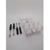 10 x Pipe Clips Double Pipe Holder Double White Pipe