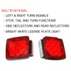 MAXXHAUL 50343 12V LED Submersible Left and Right Trailer Lights