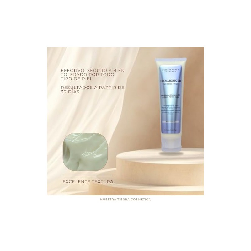 Nuestra Tierra Cosmetica Urealuronic 3D Crema para Manos con Péptidos