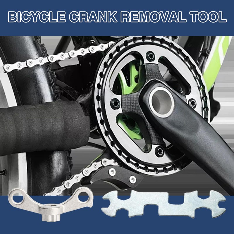Bettinay Bike Crank Removal Tool, Multifunctional Wrench for Easy Crank