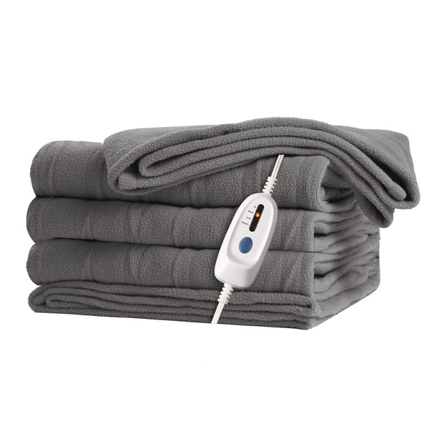McJaw Electric Heated Blanket 50"x 60" Throw Size, 4 Heating