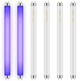 Qualirey 6 Pack Bug Zapper Replacement Light Bulbs 10W for 20W Indoor Bug Zapper, BL T8 F10W 13Inch Light Tube Compatible with Aspectek, Liba, Micnaron, Lulu Home and Other 20W Mosquito Lamp