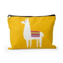 Makeup Bag Cosmetic Bag for Women, Cartoon Llama