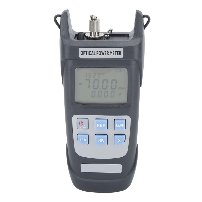 Optical Power Meter Optic Fiber Attenuation Tester with LED Lamp