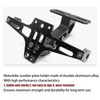 Motorcycle License Plate Holder with Left/Right Turn Light Motorcycle License