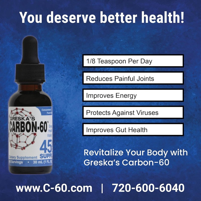Greska's Carbon 60 in Organic Sunflower Oil - 90 Day