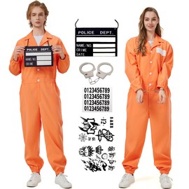 KUKIKUKI Prisoner Costume Orange Overall
