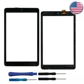 For Alcatel Touch Screen Digitizer Glass+Tools For Alcatel 3T 9027W/ Joy Tab 8" 9029W 9029G - Touch Screen + Frame