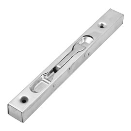 ZONADAH Pack of 2 Door Flush Bolt Latch Slide Locks (1 Pairs), Concealed Lever Action Security Bolts, Brushed Stainless Steel Slide Latches for Wooden French Doors - 8" (22cm) Length
