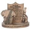 Dicksons Bronzetone Full Armor Scripture 3 x 4 Resin Decorative