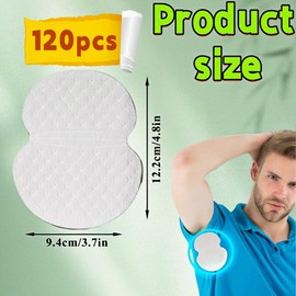 SDXCJY 120pcs Armpit Sweat Pads, Underarm Sweat Pads,Sweat Pads Armpits Invisible for Women Men, Disposable Underarm Pads Sweat Absorption Comfortable. (120)