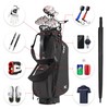 KVV Lightweight Golf Stand Bag with 7 Way Full-Length Dividers,