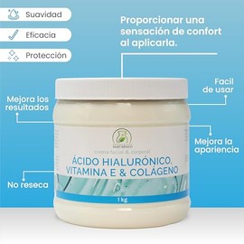 Productos Mart México Crema De Colágeno, Vitamina E Ácido Hialuronico Productos Mart Mexico 1 Kg