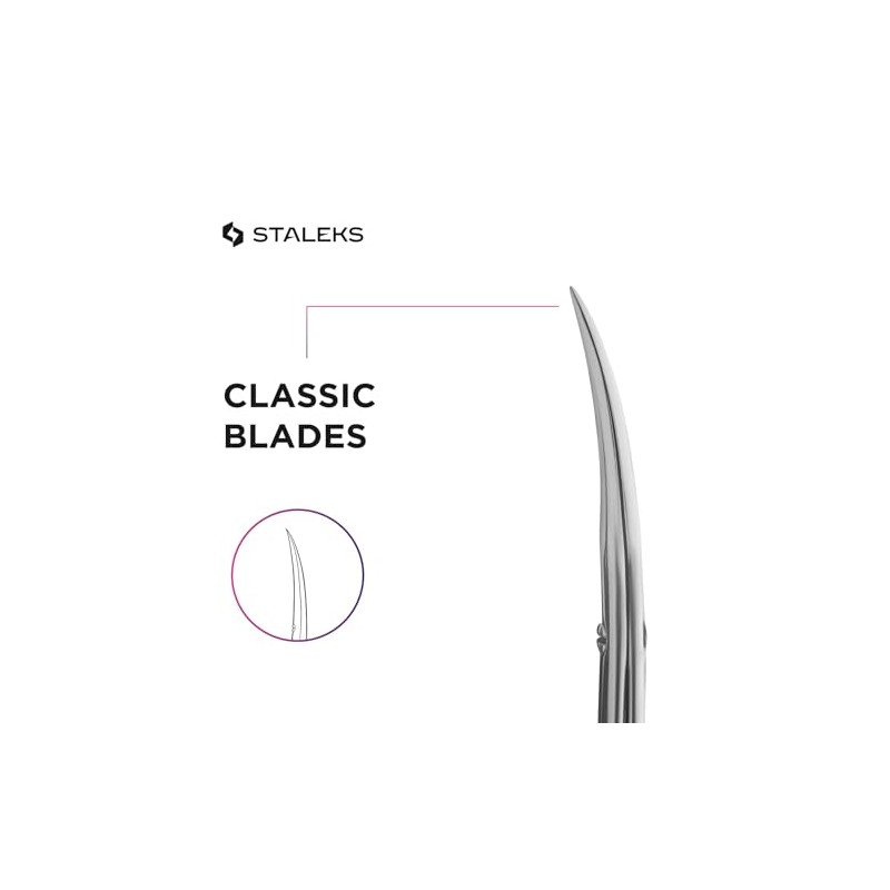 Tijeras profesionales para cutículas (Longitud de hoja 21 mm) STALEKS