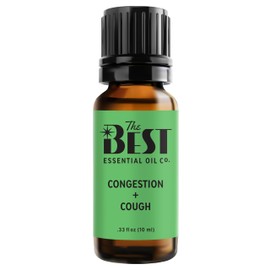 The Best Congestion + Cough Essential Oil Blend- Premium Grade- 100% Pure & Natural for Aromatherapy, Diffuser, Spa, Massage, Air Freshener- 10 ml (.33 fl oz)