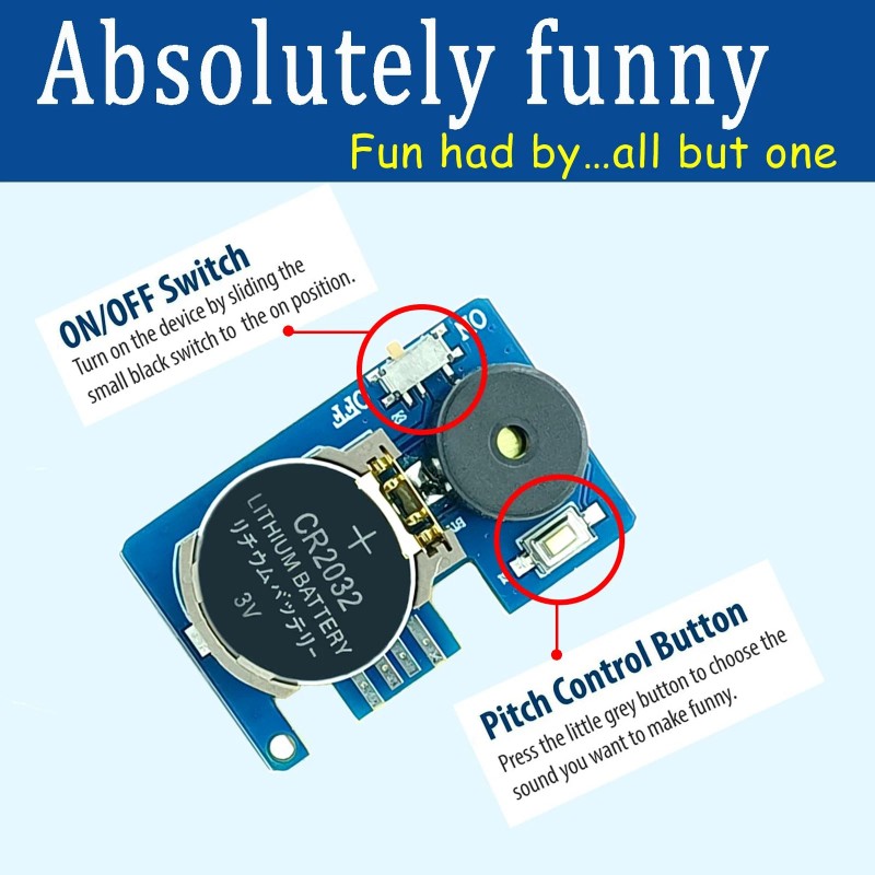 NewNoiseWar-Cr<wbr/>icket Noise Maker Prank (6 Pcs), Hidden Pranks Beeping Several