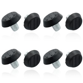 Zorveiio 8 Pcs Furniture Levelers M8 x 11mm Table Leg Levelers, Levelling Foot Screw on Furniture Adjuster Mini Adjustable Feet for Furniture Legs Patio Furniture Feet - Black