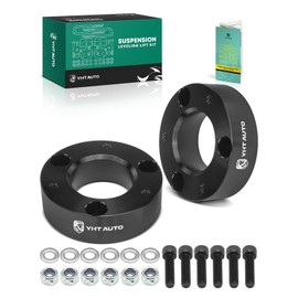 YHTAUTO 2.5 Inch Front Leveling Lift Kit Fits Chevy Silverado 1500, Tahoe, Avalanche, GMC Sierra Yukon | RWD/4WD | Strut Spacers Raise the Front By 2.5 Inch | 2PCS Suspension Leveling Kit w/Hardware