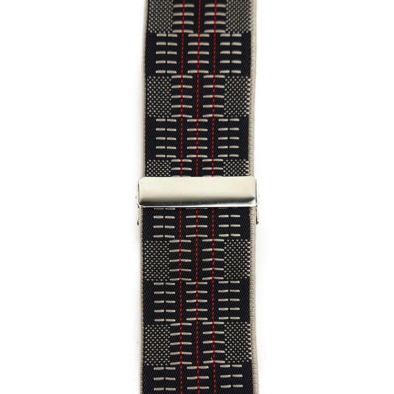 TigerTie Unisex Y-shaped braces with 3 extra strong clips, patterned,