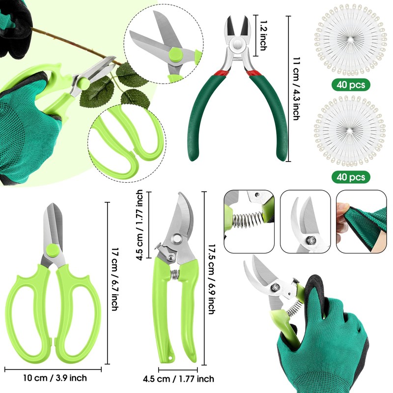 207 Pcs Flower Arrangement Supplies Valentine's Day Green Florist Garden