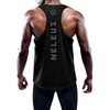 NELEUS Men's 3 Pack Dry Fit Athletic Sleeveless Muscle Tank,5031,Black,Grey,Red,3XL