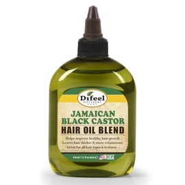 Difeel Premium Natural Jamaican Black Castor Hair Oil 7.1 oz - Aceite de ricino negro jamaicano para el crecimiento del cabello