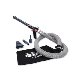 KS Tools Druckluft Saug Blaspistole 515.5090 145mm I Ausblaspistole mit 145mm Düse - 1/4" NPT I Luftdruckpistole inkl. verstärktem Stoff-Staubauffangbeutel