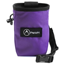 Psychi OG Chalk Bag with Storage Pocket and Waist Starp For Rock Climbing Bouldering (Purple)