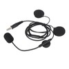 Motorbike Full Face Helmet Earpiece Mic 7.1mm Plug Two Way
