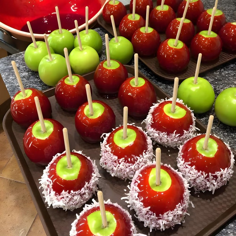 400 pcs Candy Apple Skewer Sticks, PEOUWNES 5mm 5.5 inch
