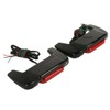 XMT-Moto Vivid Black Hard Saddlebag Lid LED Spoiler Kit Fit