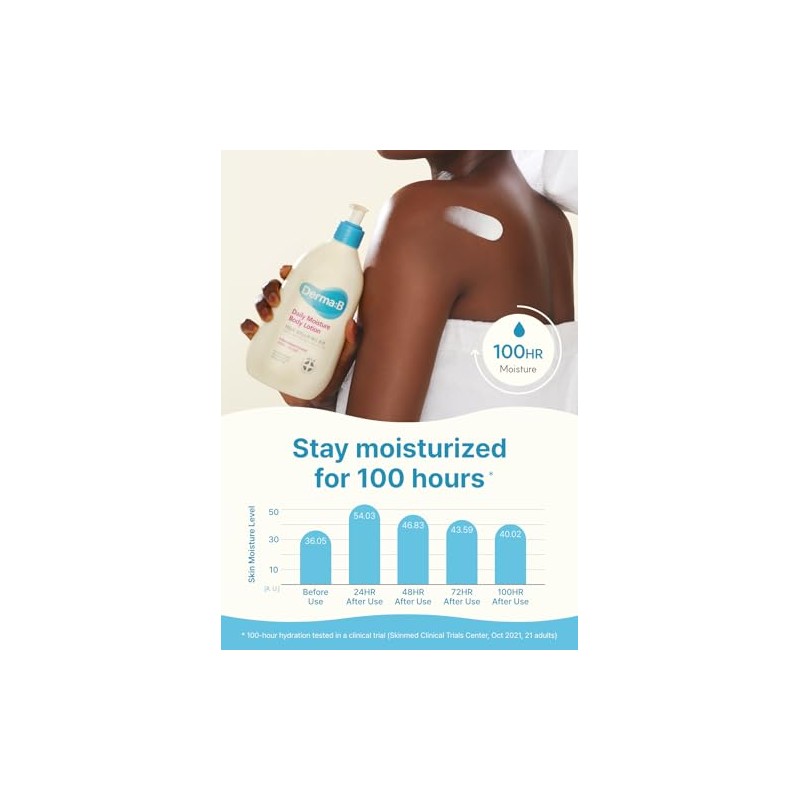Derma B Loción corporal diaria de humedad 400 ml