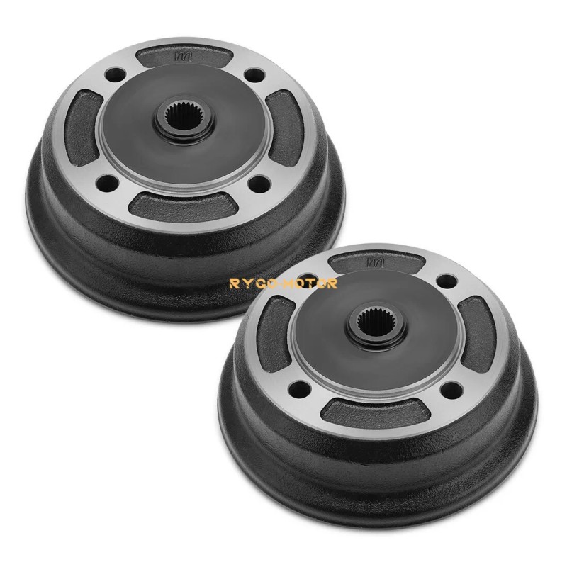 M MATI Rear Brake Drums & Brake Shoes For Kawasaki