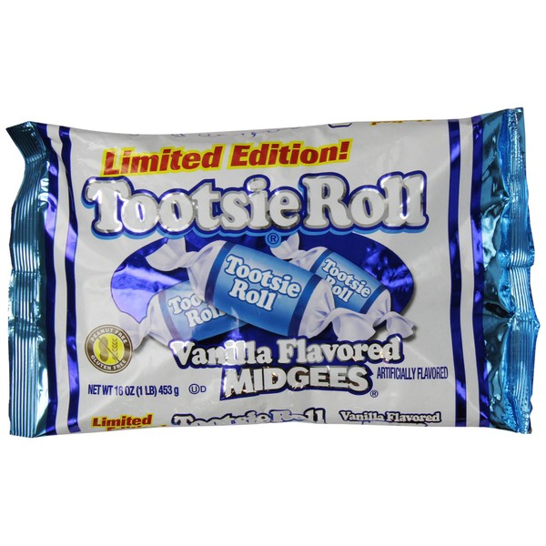 Vanilla Tootsie Roll Midgees Limited Edition 16 Oz (2 Pack)