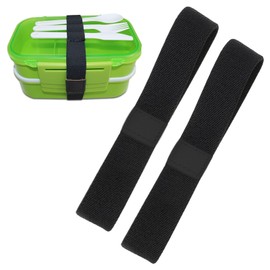 Ryaupy Bento Box Gurt, Bento Box Band, Bento Box Strap, Elastische Befestigungsgurte für Lunchboxen Ersatz für Bento-Box-Band, für Zuhause, Büro, Schule, Outdoor, Reisen, Camping, Picknick, 2 Pack