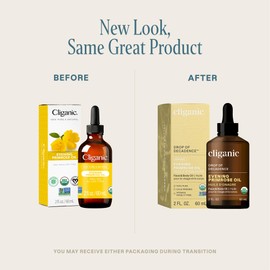 Cliganic Organic Evening Primrose Oil, 100% Pure (2oz) - For Hair & Face | Natural Cold Pressed Unrefined