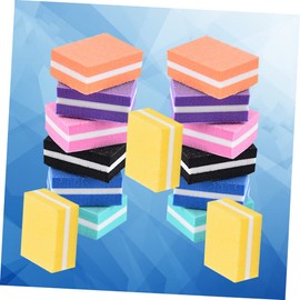 Baluue 21pcs File Soft Sponge Nail Buffing Blocks Double-sided Polishing Tool for Home and