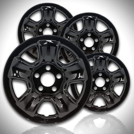 Elite Auto Chrome 16" Gloss Black Wheel Skin Kit fits Honda CRV 2013-2016 - ABS 4 Pack