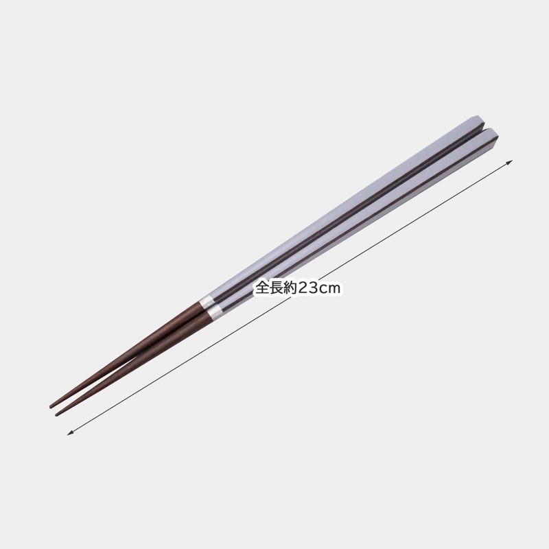 Ishida 11874 Dishwasher-safe Chopsticks Made in Japan Carre Blue 9.1