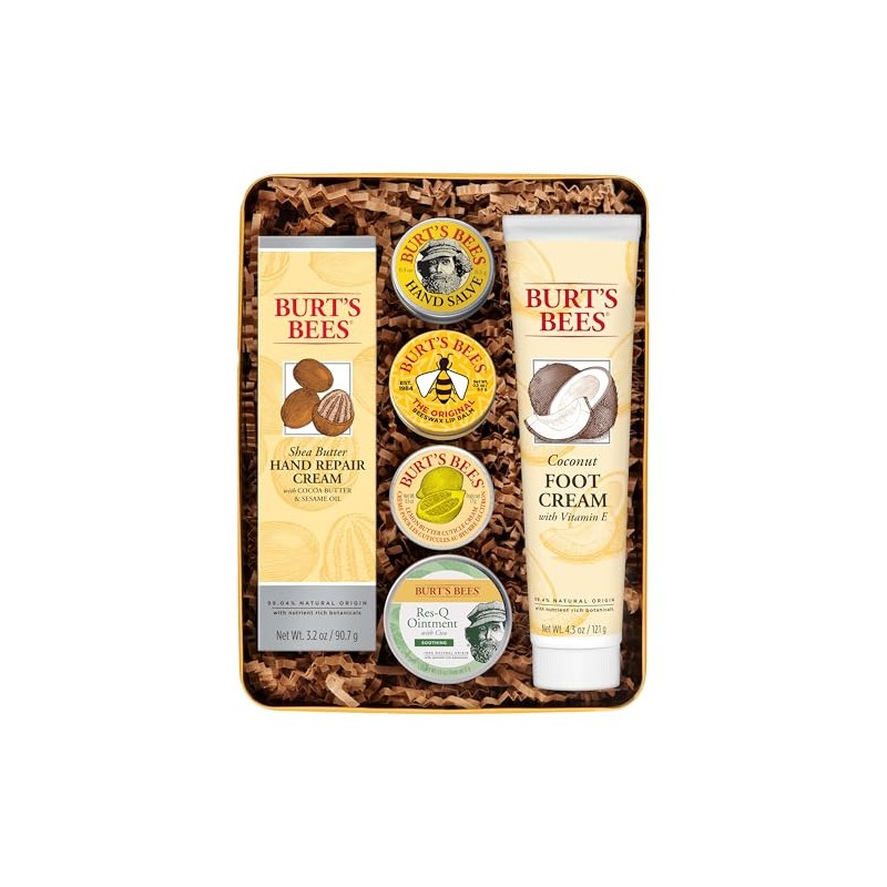 Burts Bees Classics Gift Set, 6 Products in Giftable Tin